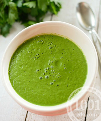 Суп с весенней зеленью 