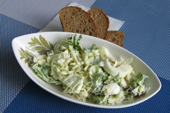 Салат с молодой капустой и яйцом: рецепт с пошаговым фото