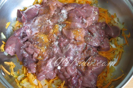 Куриная печень в сливочном соусе: рецепт с пошаговым фото