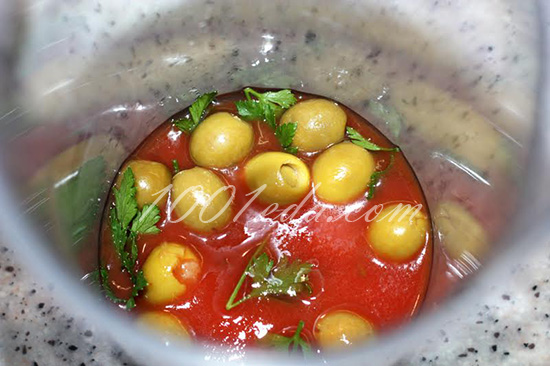 Овощной смузи с оливками