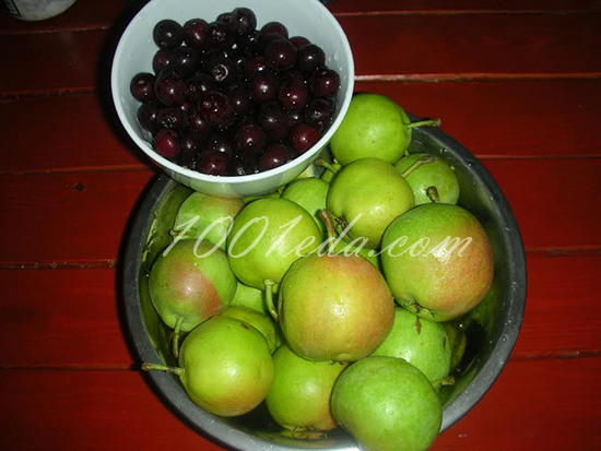 Компот из груш и вишни: рецепт с пошаговым фото