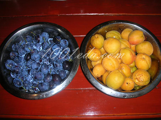 Компот из абрикос и слив: рецепт с пошаговым фото