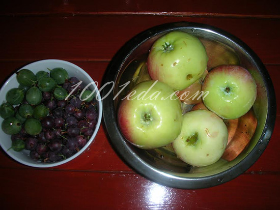 Компот из яблок и крыжовника: рецепт с пошаговым фото