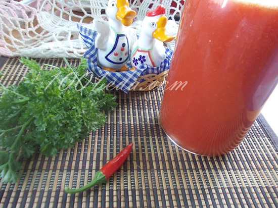Томатный сок с петрушкой: рецепт с пошаговым фото