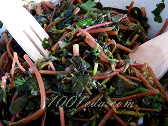 Салат из портулака (дандура): рецепт с пошаговым фото