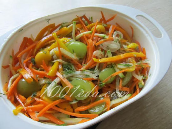 Фруктово-овощной салат по-корейски