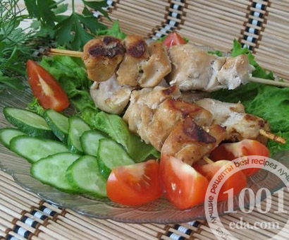 Шашлычок из курицы в мультиварке