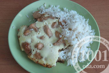 Оякодон с курицей в мультиварке