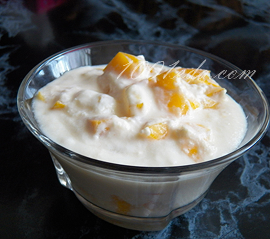 Йогурт с грушами и персиком из домашнего молока: рецепт с пошаговым фото