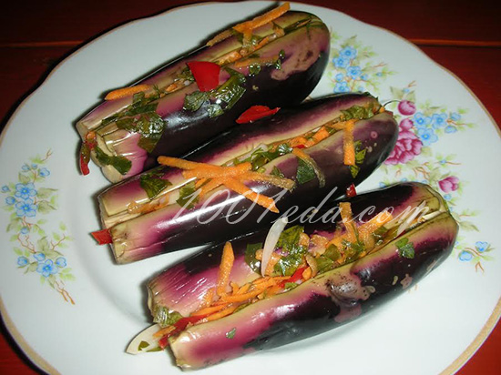 Соленые баклажаны с морковью: рецепт с пошаговым фото