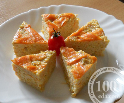 Запеканка куриная с морковью и имбирем