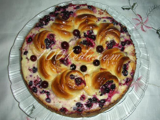Пирог творожный Смородиновый рай: рецепт с пошаговыми фото