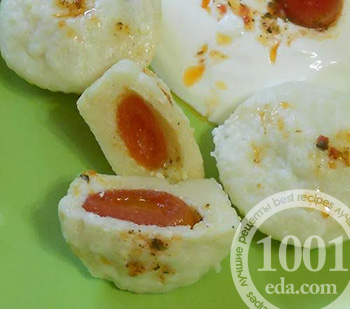 Паровые творожные вареники с томатами черри: рецепт с пошаговым фото