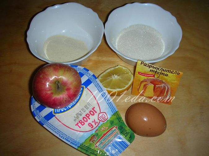 Творожно-яблочная запеканка: рецепт с пошаговым фото