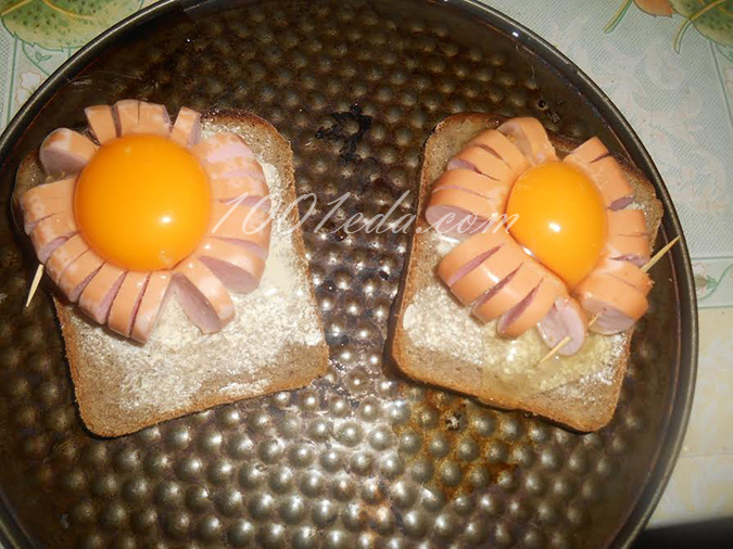 Бутерброд с сосиской и яйцом: рецепт с пошаговым фото