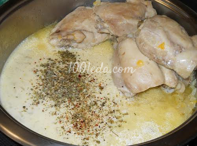 Курица в творожно-мандариновом соусе с майораном: рецепт с пошаговым фото