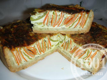 Радужный овощной пирог: рецепт с пошаговым фото