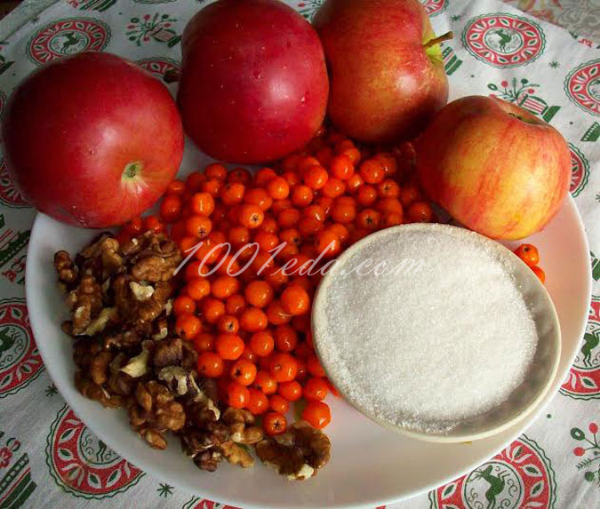 Повидло из яблок и красной рябины с орехами: рецепт с пошаговыми фото