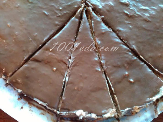 Чизкейк с бисквитом и шоколадной глазурью: рецепт с пошаговым фото