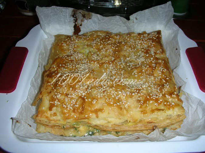 Греческий пирог с брынзой Тиропита: рецепт с пошаговым фото