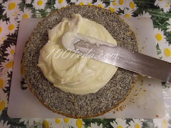 Маковый торт с апельсиновым кремом: рецепт с пошаговым фото