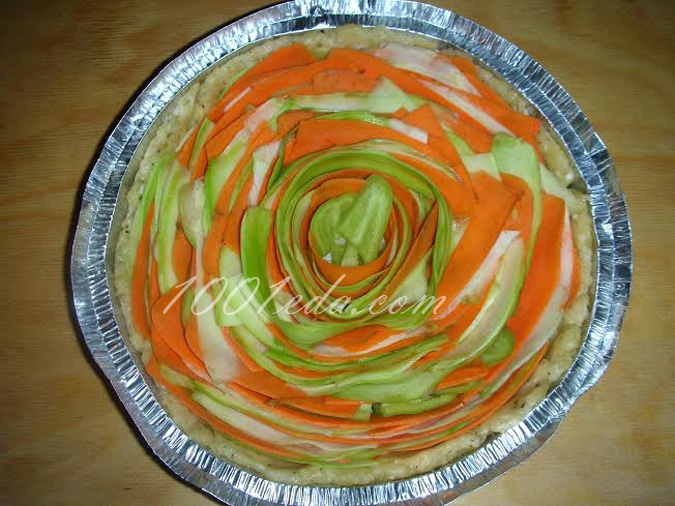 Радужный овощной пирог