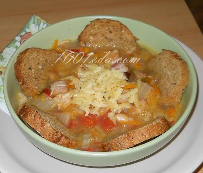 Риболлита – итальянский суп с фасолью и овощами