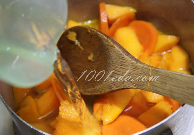 Тыквенно-морковный суп-пюре с курицей