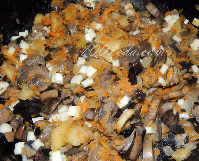 Тимбаль из кабачков с начинкой из грибов и сыра: рецепт с пошаговым фото