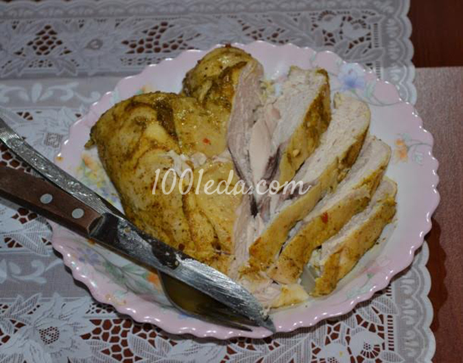 Куриная грудка, запеченная в фольге в мультиварке: рецепт с пошаговым фото
