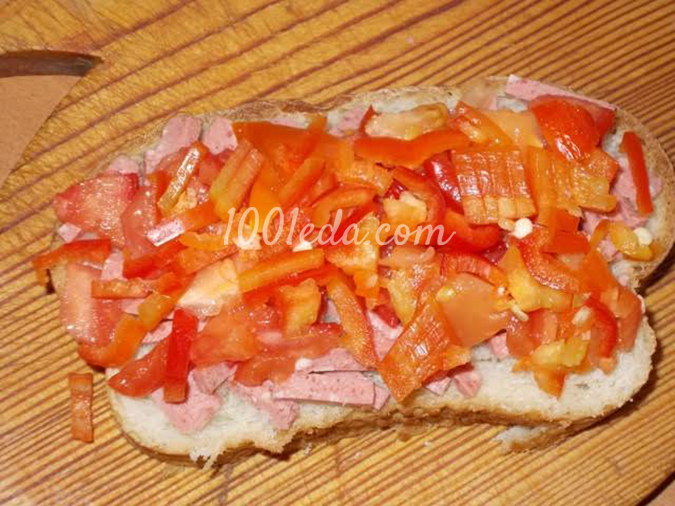 Горячий бутерброд в микроволновке с перцем: рецепт с пошаговым фото