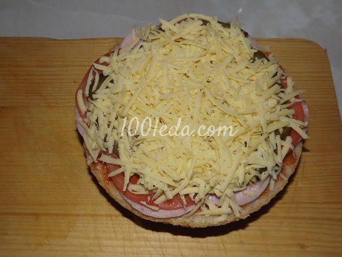Горячий бутерброд мини-пицца: рецепт с пошаговым фото