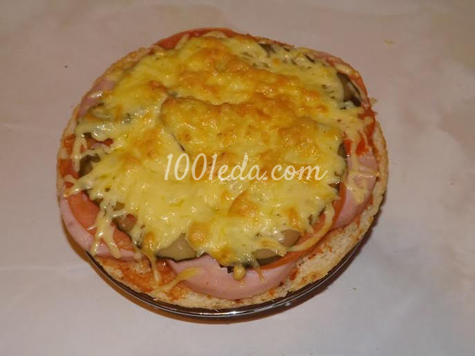 Горячий бутерброд мини-пицца: рецепт с пошаговым фото
