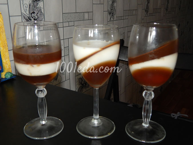 Желе кофе с молоком