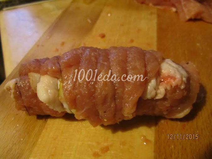 Свиные рулетики с солеными огурчиками: рецепт с пошаговым фото