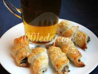 Мини-круассаны с шампиньонами: рецепт с пошаговым фото