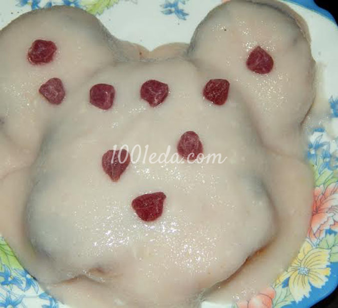Бисквитный мини-тортик с манно-вишневым кремом