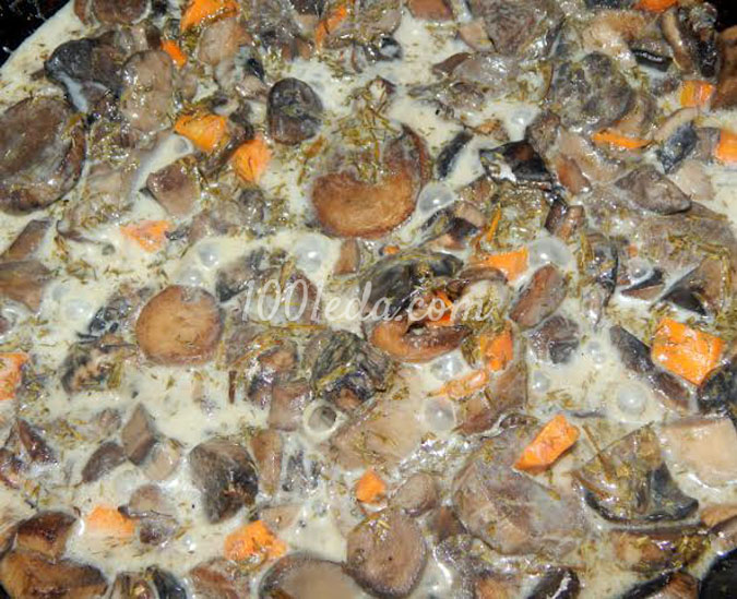 Макароны по-флотски с грибами в сливочном соусе: рецепт с пошаговым фото
