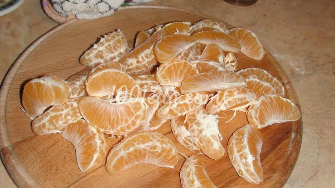 Нежный пирог с мандаринами