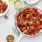 Рагу с нутом и курицей