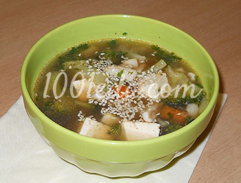 Суп с кальмаром и тофу: рецепт с пошаговым фото