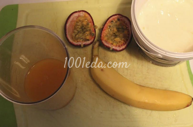 Смузи банан-маракуйя: рецепт с пошаговым фото