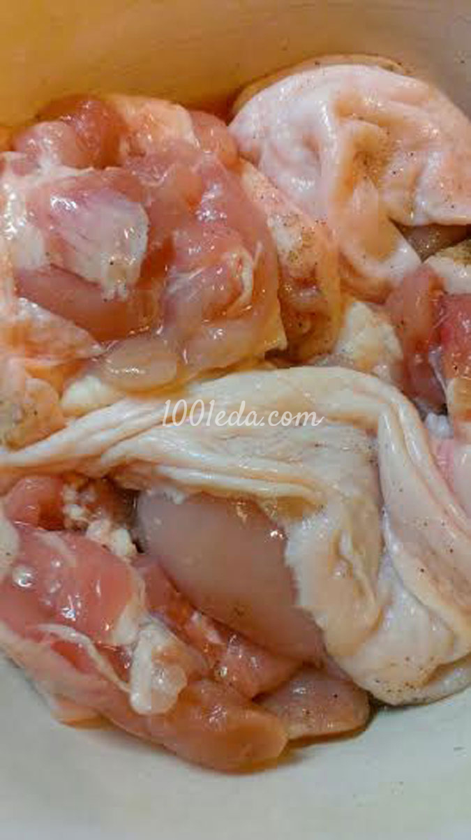 Куриные бедрышки с грибами: рецепт с пошаговым фото