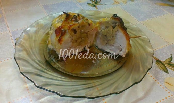 Куриные бедрышки с грибами: рецепт с пошаговым фото