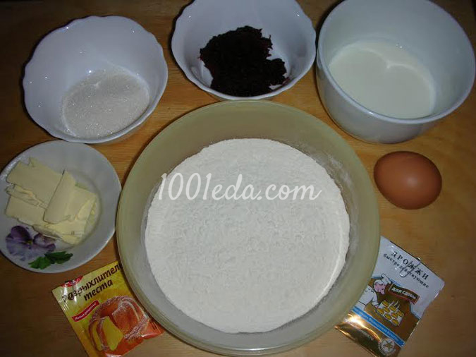 Цветные булочки: рецепт с пошаговым фото