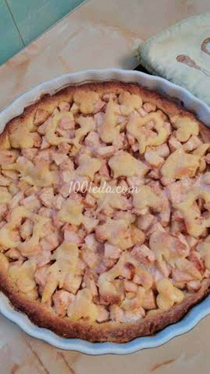 Яблочный пирог с овсянкой