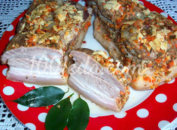 Вареная свиная грудинка в пакетах: рецепт с пошаговым фото