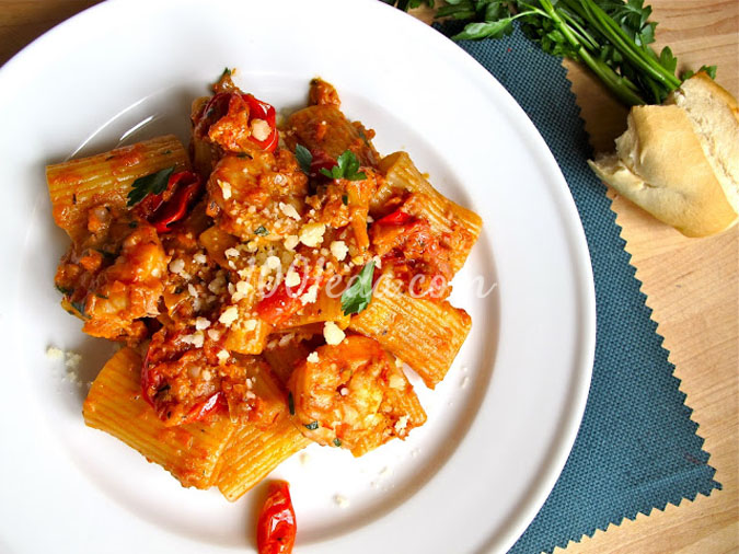 Овощное рагу с креветками и макаронами: рецепт с пошаговым фото