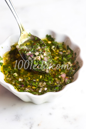 Зеленый соус чимичури: рецепт с пошаговым фото