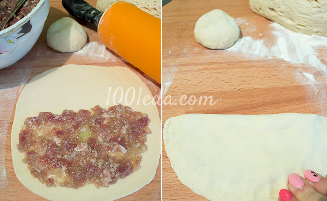 Чебуреки домашние на дрожжевом тесте: рецепт с пошаговым фото